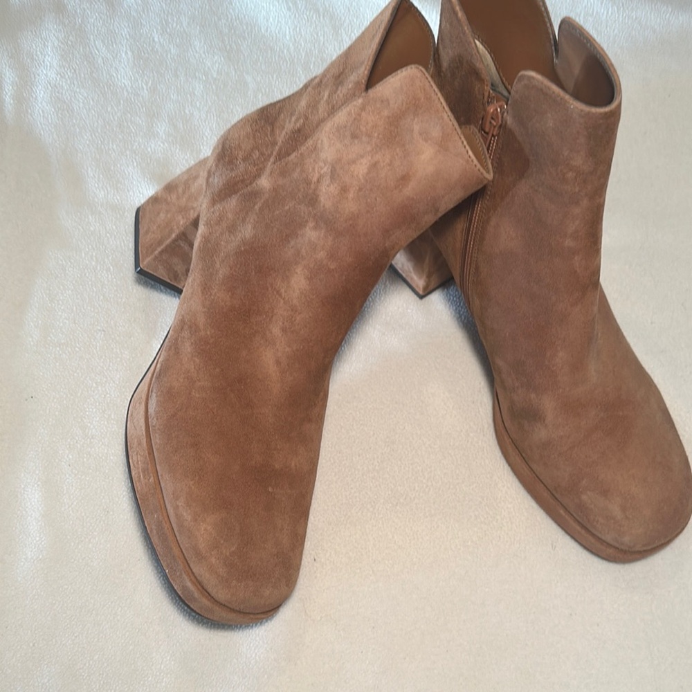 Brown Suede Ankle Boots
